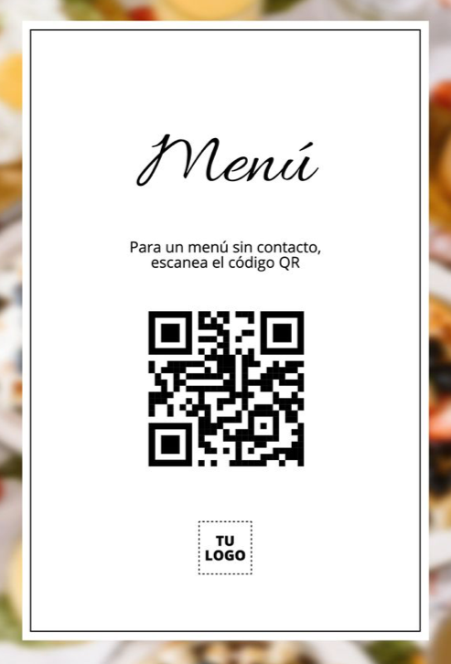 Carta digital con código QR